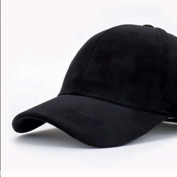 LAST ONE* Stacia Fine Black Velvet Baseball Cap - Picture 2 of 3